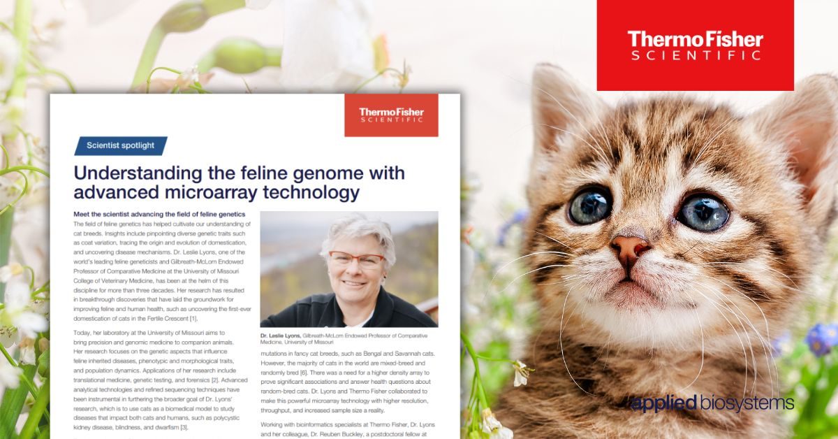 Understanding the feline genome with microarrays
